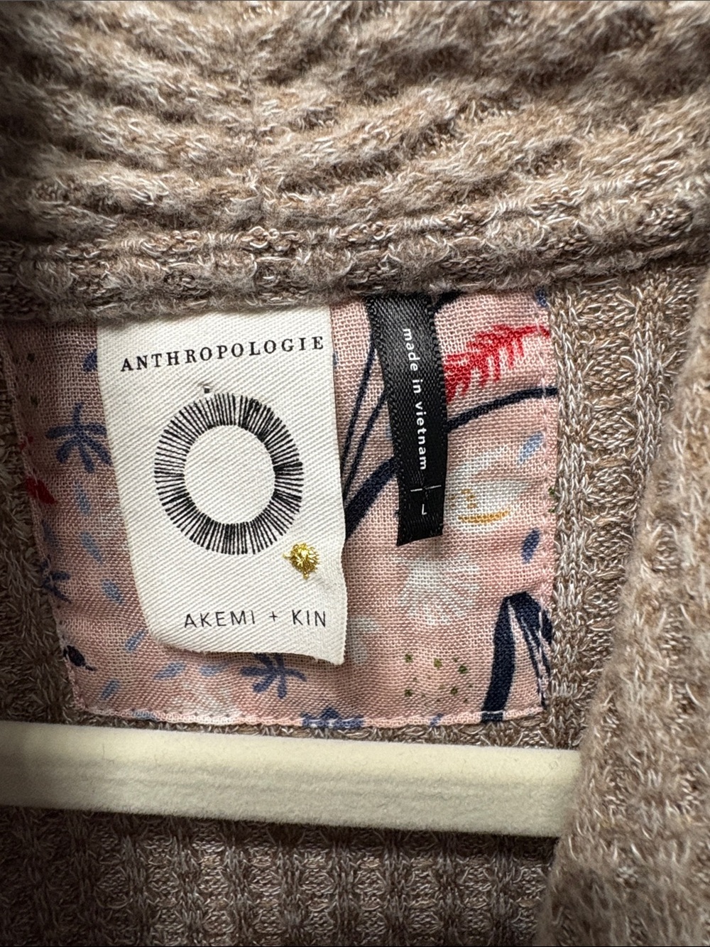 Anthropologie Akemi + Kin waffle knit faux wrap top - Picture 4 of 7